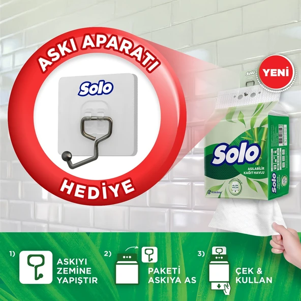 Solo Asılabilir Kağıt Havlu 1=7 12'li - Resim 2