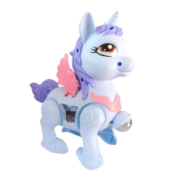 Prestij Oyuncak Sesli Işıklı Unicorn 399-75-Mavi ürün görseli 1