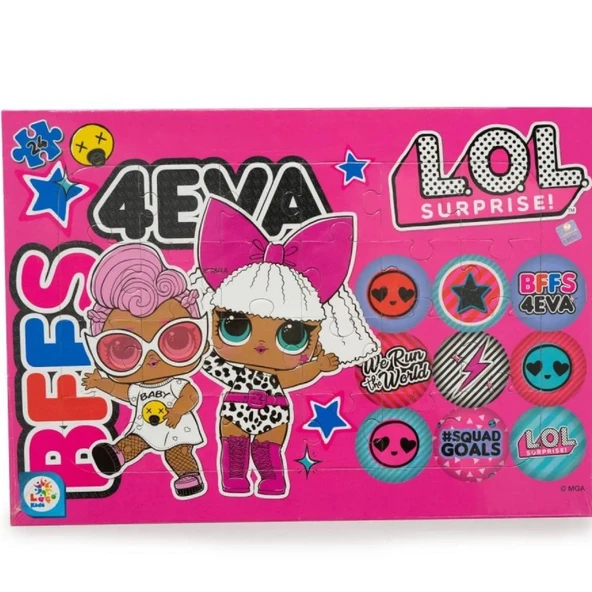 Laço Kids LOL Surprise Bff 4eva 24 Parça Frame Puzzle LOL7594 ürün görseli 1