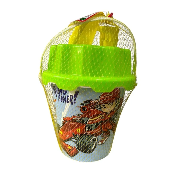 Heroes Toys Büyük Boy Resimli Kova Figürsüz ERN-886-Yeşil ürün görseli 1