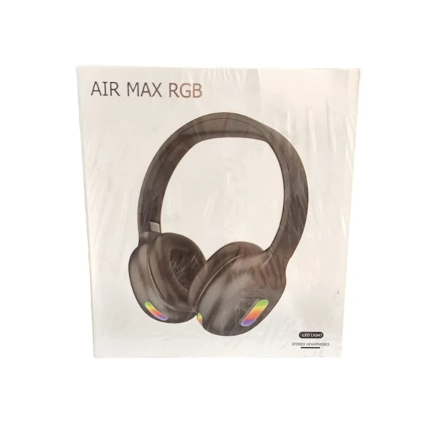 Air Max Rgb Led Işıklı Stereo Kulaklık-Siyah ürün görseli 1
