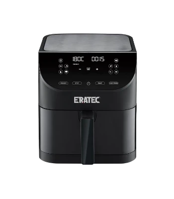 ERATEC Airfryer XXL 5.5L Sıcak hava fritözü 1500W - Siyah ürün görseli 1