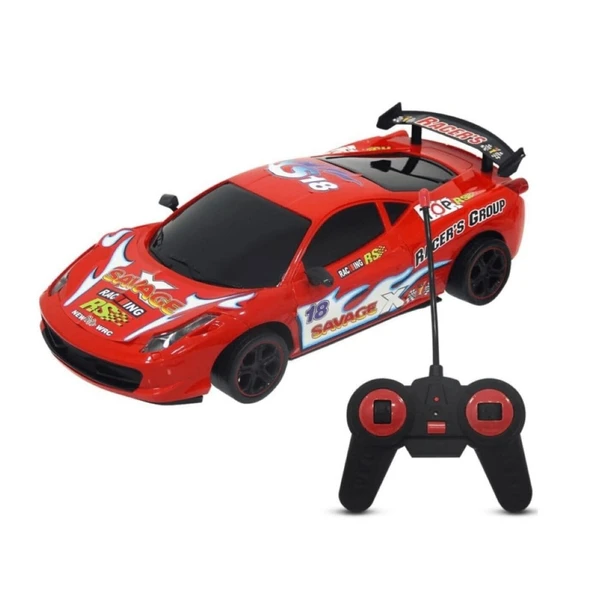 Toysan Uzaktan Kumandalı Şarjlı Racing Süper Car Spor Araba Toy-10-Kırmızı ürün görseli 1