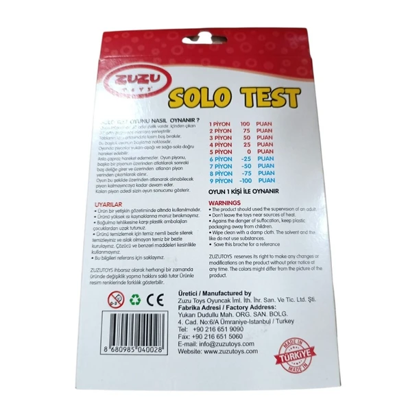 Zuzu Toys Solo Test 4002 - Resim 2