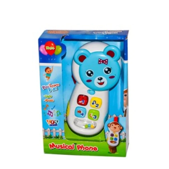 Zey Toys Müzikli Telefon 2023-Mavi ürün görseli 1
