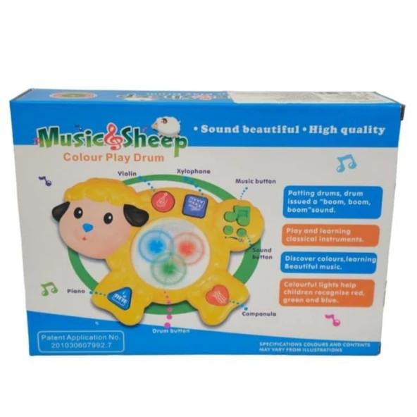 King Toys Müzikli Kuzu Piyano HJ-8003-Sarı ürün görseli 1