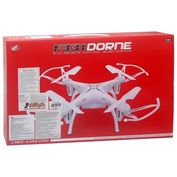 Asya Oyuncak Işıklı Drone F331-Beyaz - Resim 2