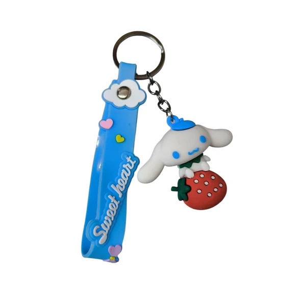 Renkli Silikon Anahtarlıklar-Mavi Cinnamoroll ürün görseli 1