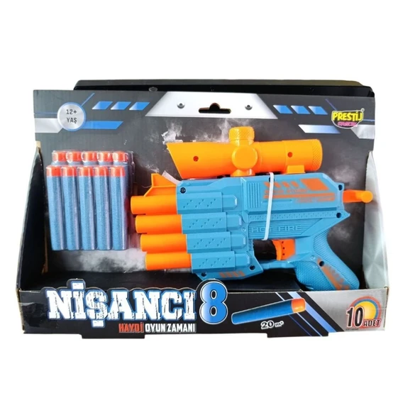 Prestij Oyuncak 4 Ağızlı Dart Atıcı Silah Fab.5757 ürün görseli 1