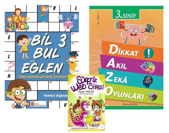 Ata 3.Sınıf Bil Bul Eğlen + Dikkat Akıl Zeka Oyunları ürün görseli 1