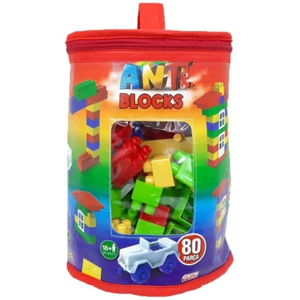 Asya Oyuncak Lego Bloklar 80 Parça Çantalı Ant 081 ürün görseli 1