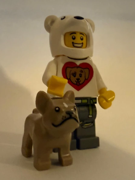 Orjinal Lego Minifigür Bear Suit Lego Polar Bear with Dog ürün görseli 1