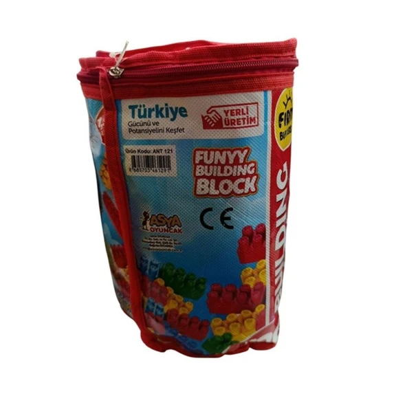Asya Oyuncak Ant Çantalı Blok 120 Parça Ant121 - Resim 2