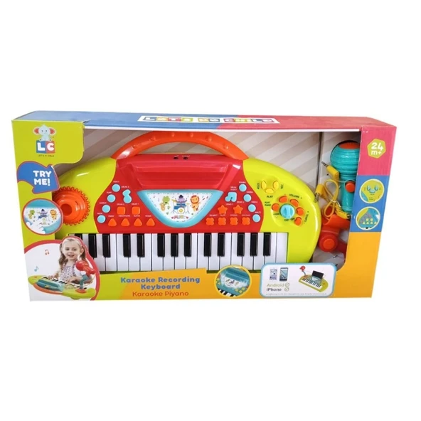Enfal Oyuncak LetS Be Child Karaoke Piyano Lml7710-Kırmızı ürün görseli 1