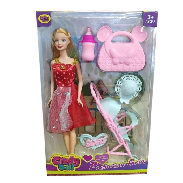 Oydaş Oyuncak Cindy Doll Kutuda Pusetli Bebek Oyd-02269 ürün görseli 1