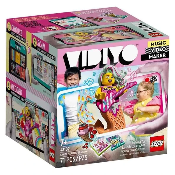 LEGO VIDIYO Candy Mermaid BeatBox Yapım Seti 71 Parça-43102 ürün görseli 1