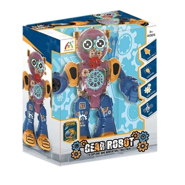 Toysan Işıklı Ve Müzikli Robot 887-Lacivert ürün görseli 1