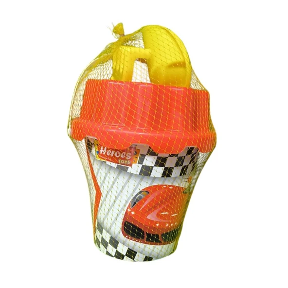 Heroes Toys Büyük Boy Resimli Kova Figürsüz ERN-886-Kırmızı ürün görseli 1
