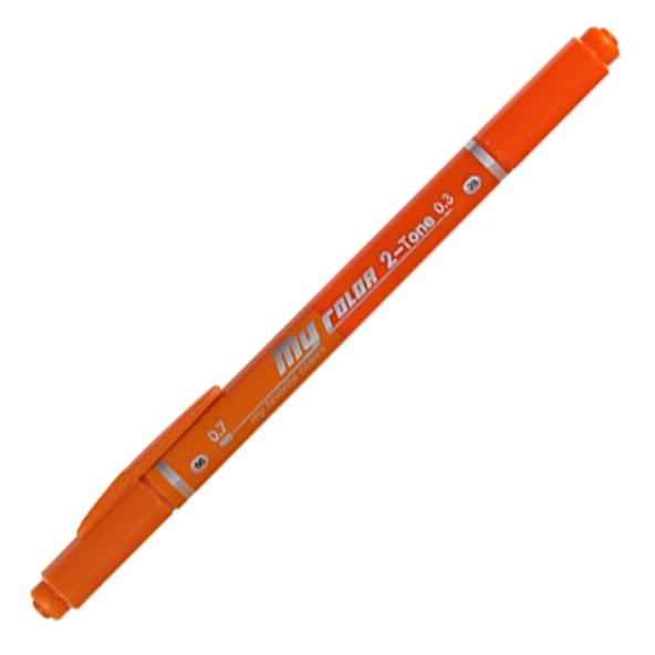 Dong-A My Color 2 Duo Çift Renkli Kalem Turuncu 66/28 Mc3-66/28 ürün görseli 1
