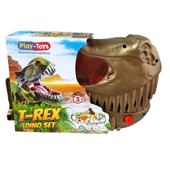 Play Toys T-Rex Dinozor Seti 1147-Gold ürün görseli 1