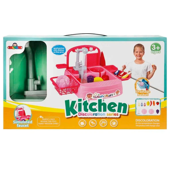 Galtoys Pilli Mutfak Lavabosu Pembe 168A-19A ürün görseli 1