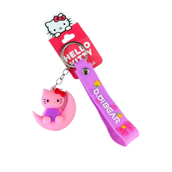 Sasta Lisanslı Silikon Anahtarlık 582648-Pembe Hello Kitty ürün görseli 1