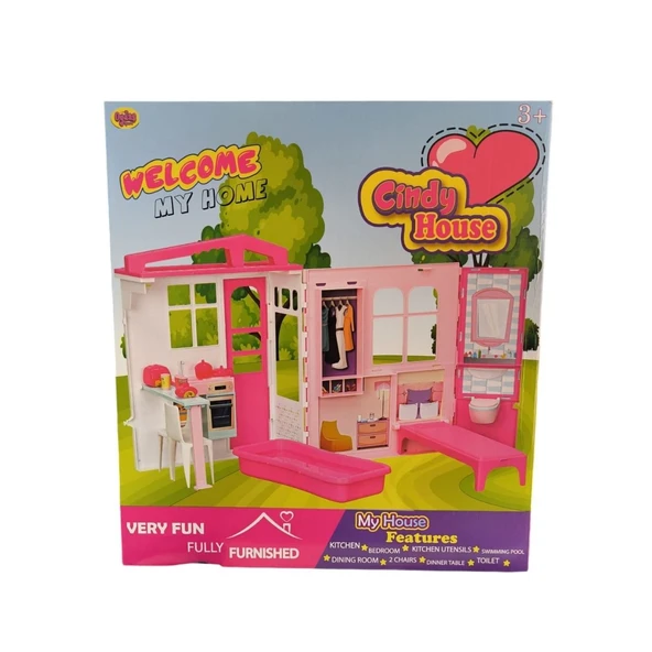 Oydaş Oyuncak Kutuda Cindynin Evi Oyuncak Bebek Evi 02618 ürün görseli 1