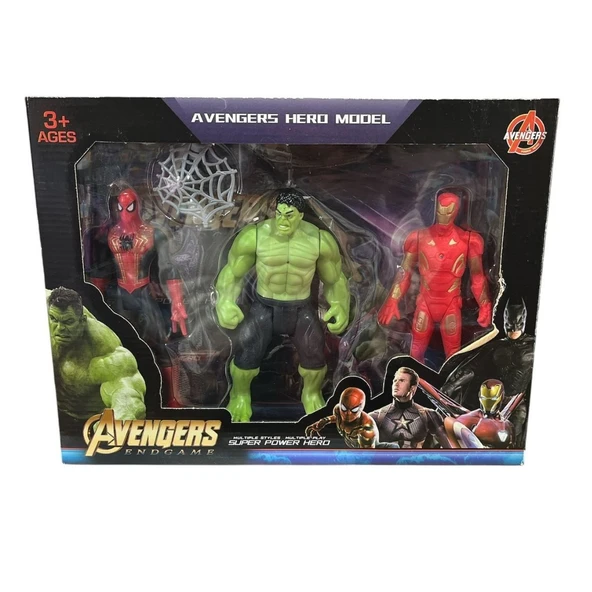 Kids Oyuncak Iron Man 3lü Işıklı Karakter Seti 2156-3 ürün görseli 1
