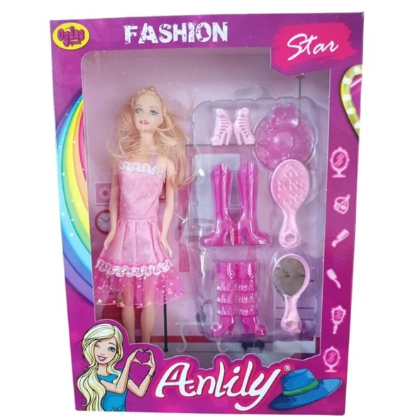 Oydaş Oyuncak Anlily Kutuda Bebek Çizmeli Aynalı 02439 ürün görseli 1