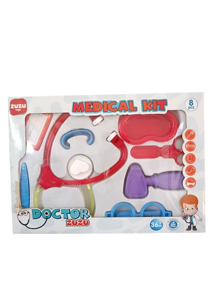 Zuzu Toys Kutulu Doktor Seti Küçük 4091-Kırmızı ürün görseli 1