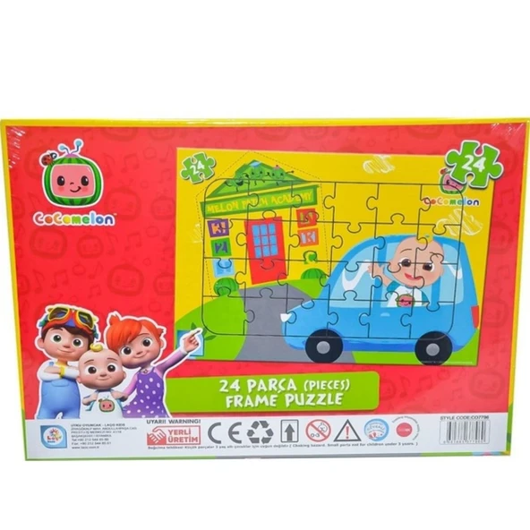 Laço Kids Cocomelon Melon Patch Academy 24 Parça Frame Puzzle Co7796 ürün görseli 1