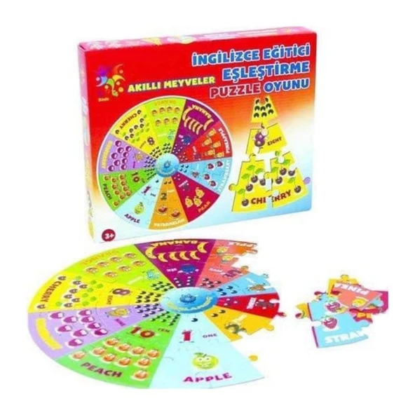 Laço Kids Eğitici Eşleştirme Puzzle Oyunu 41 Parça Akıllı Meyveler LC020 ürün görseli 1