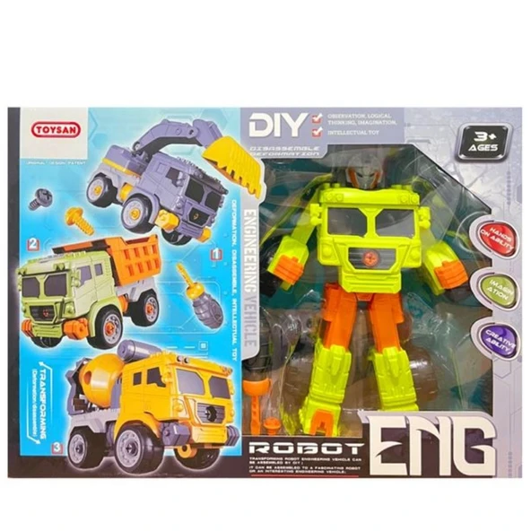 Toysan Robota Dönüştürülebilir İnşaat Seti AL13-A2 ürün görseli 1