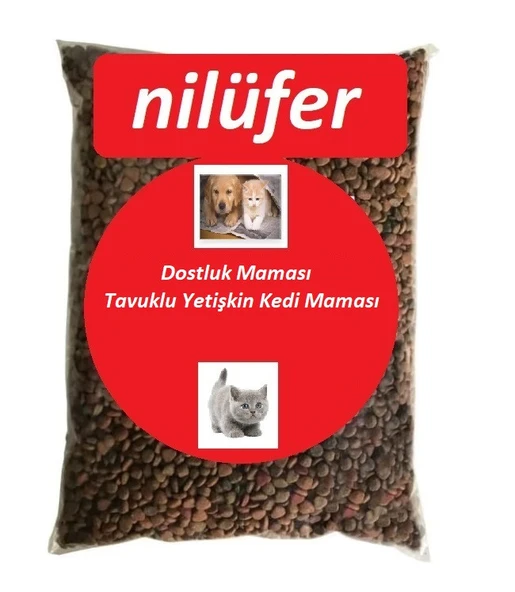 Nilüfer Dostluk Maması Tavuklu Yetişkin Kedi Maması 3 KG ürün görseli 1