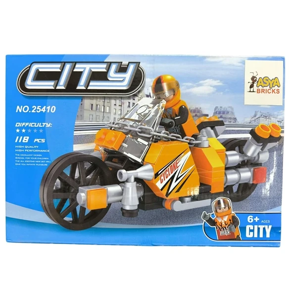 Asya Oyuncak Ant Brick 118 Parça Lego Motor 25410 ürün görseli 1