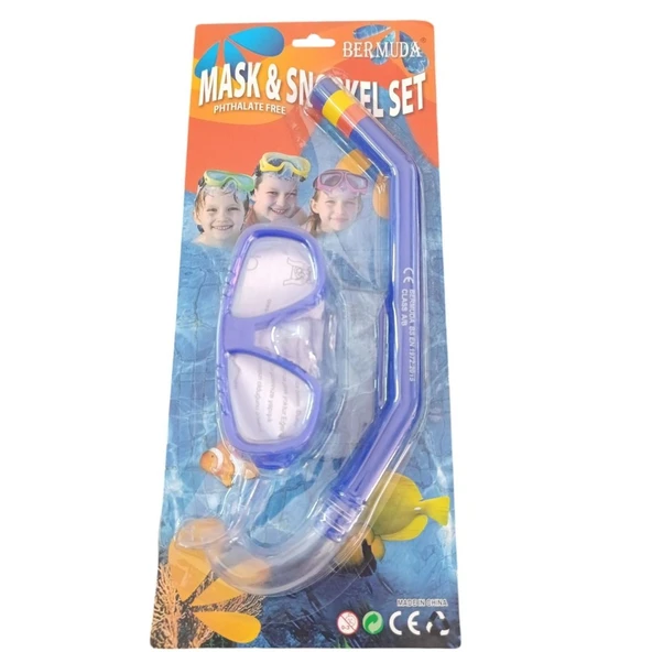 Bermuda Maske Şnorkel Set Ak409-150Bc-Mavi ürün görseli 1