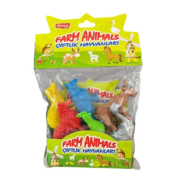 Heroes Toys Pvcli Çiftlik Hayvan Seti Ern-848 ürün görseli 1