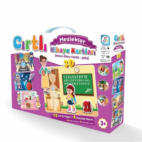 Laço Kids Meslekler Cırt Cırtlı Hikaye Kartları LC7206 ürün görseli 1