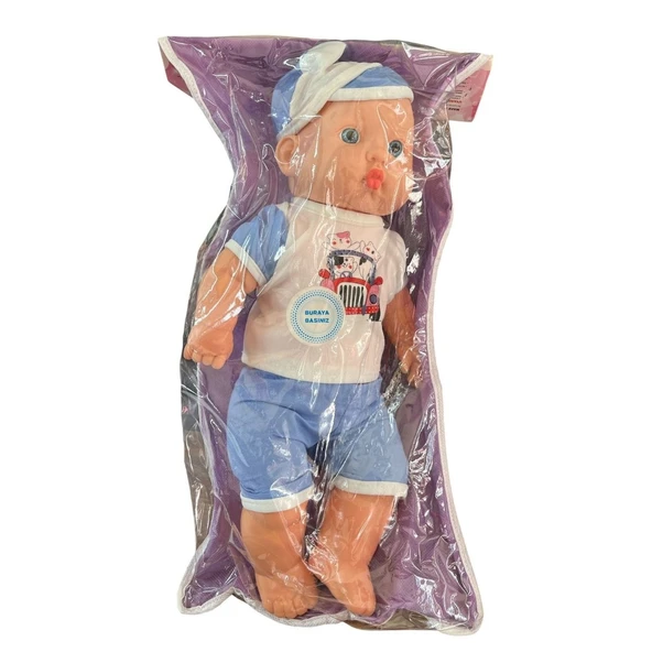 Asya Oyuncak Sesli Asya Bebek 35cm Elf23202-Mavi ürün görseli 1