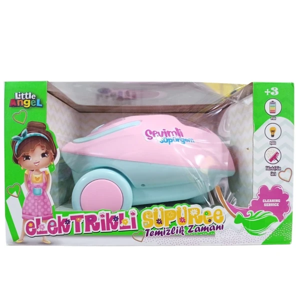 Oydaş Pilli Neşeli Süpürge Orta Boy OYD-02601-Pembe ürün görseli 1