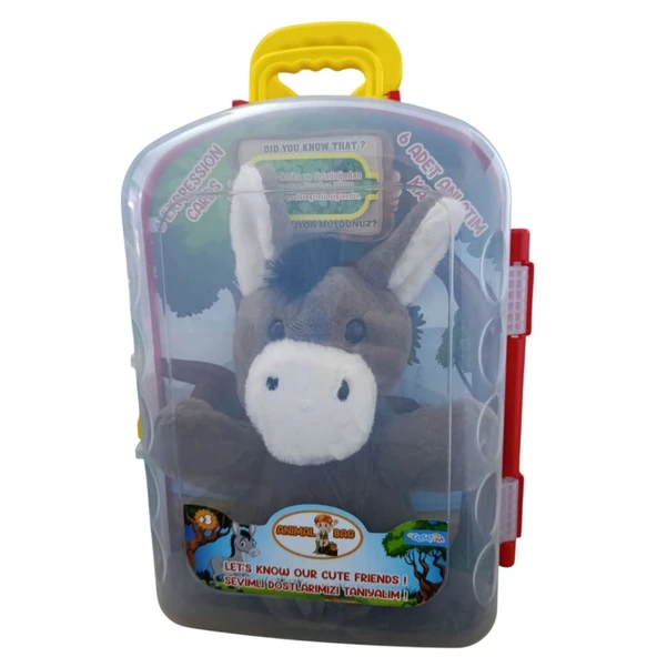 Asya Oyuncak Tekli Bavul Peluş Eşek Cese-10040 ürün görseli 1