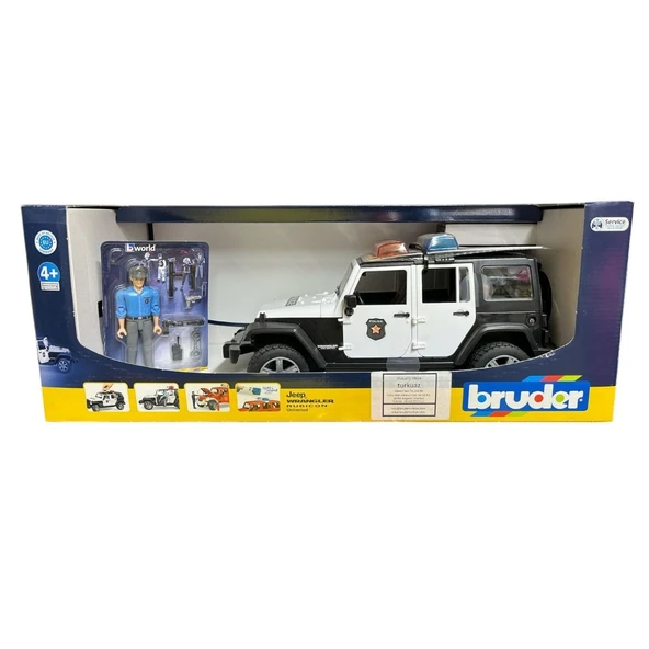 Bruder Jeep Wrangler UR Polis Aracı Ve Memur 02526 ürün görseli 1