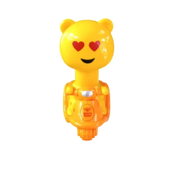 Can Ali Toys Sarı Emoji Kafalı Bas Git Motor Cnl-5555-Turuncu ürün görseli 1