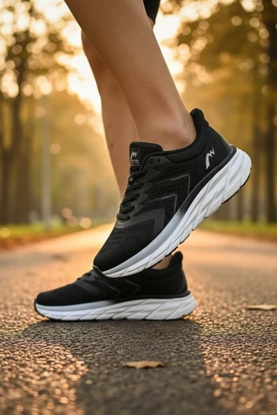 Enoch Erkek Spor Ayakkabı Siyah Sneaker Yüksek Tabanlı (Chunky) Koşu ve Yürüyüş Modeli ürün görseli 1