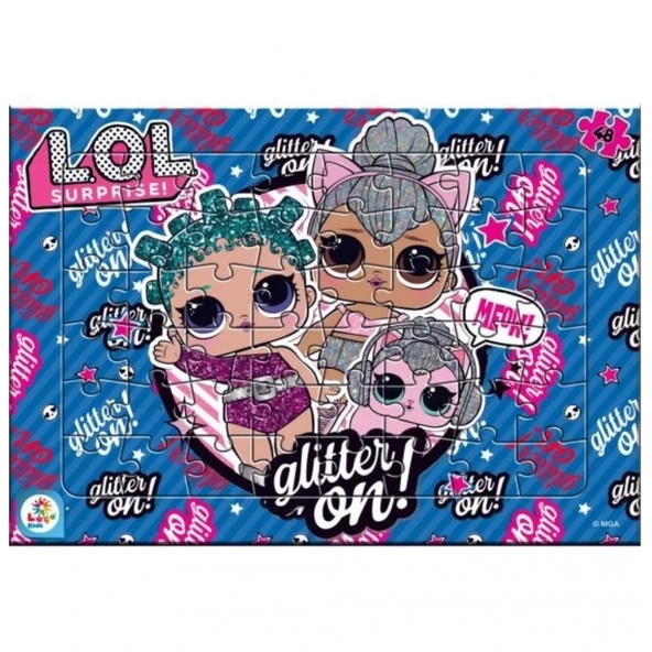 Laço Kids LOL Surprise Glitter On 48 Parça Frame Puzzle LOL7597 ürün görseli 1
