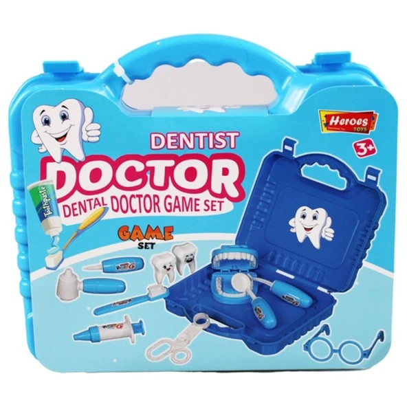 Heroes Toys Küçük Çantalı Erkek Dişçi Seti Ern-812 ürün görseli 1