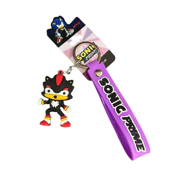 Sasta Lisanslı Silikon Anahtarlık 582648-Mor Sonic ürün görseli 1