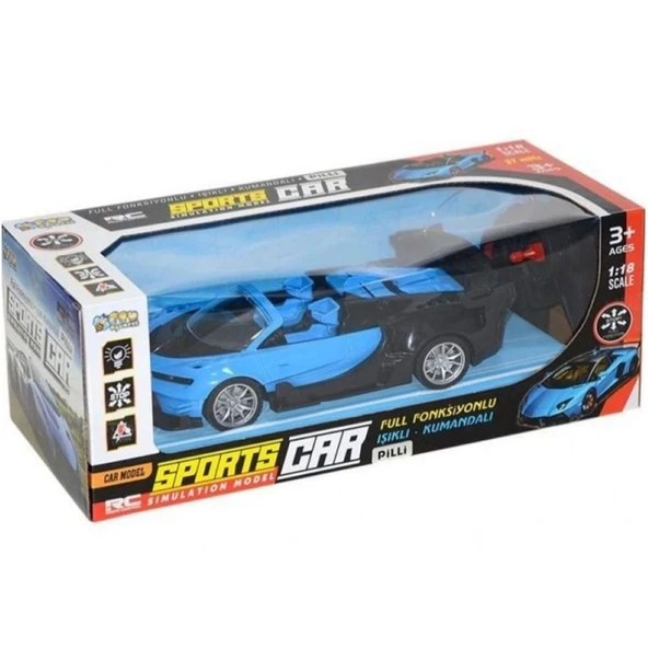 Toysan 1:18 Uzaktan Kumandalı Araba 797-25-Mavi ürün görseli 1