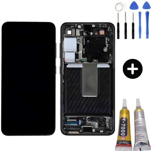 Samsung Galaxy S24 SM-S921 Uyumlu Çıtalı A Kalite Lcd Ekran Dokunmatik Siyah + Montaj Seti ürün görseli 1