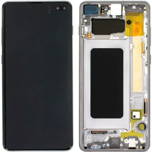 Samsung Galaxy S10 Plus SM-G975 Uyumlu Çıtalı Yan Sanayidir Lcd Ekran Dokunmatik Siyah ürün görseli 1